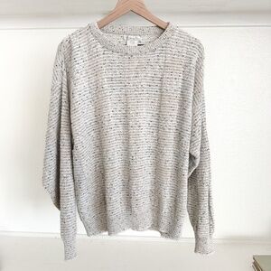 Christian Dior Vintage Speckled Knit Sweater Size L Made in USA